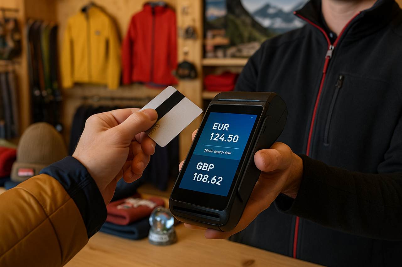 POS multivaluta per negozi turistici in alta montagna