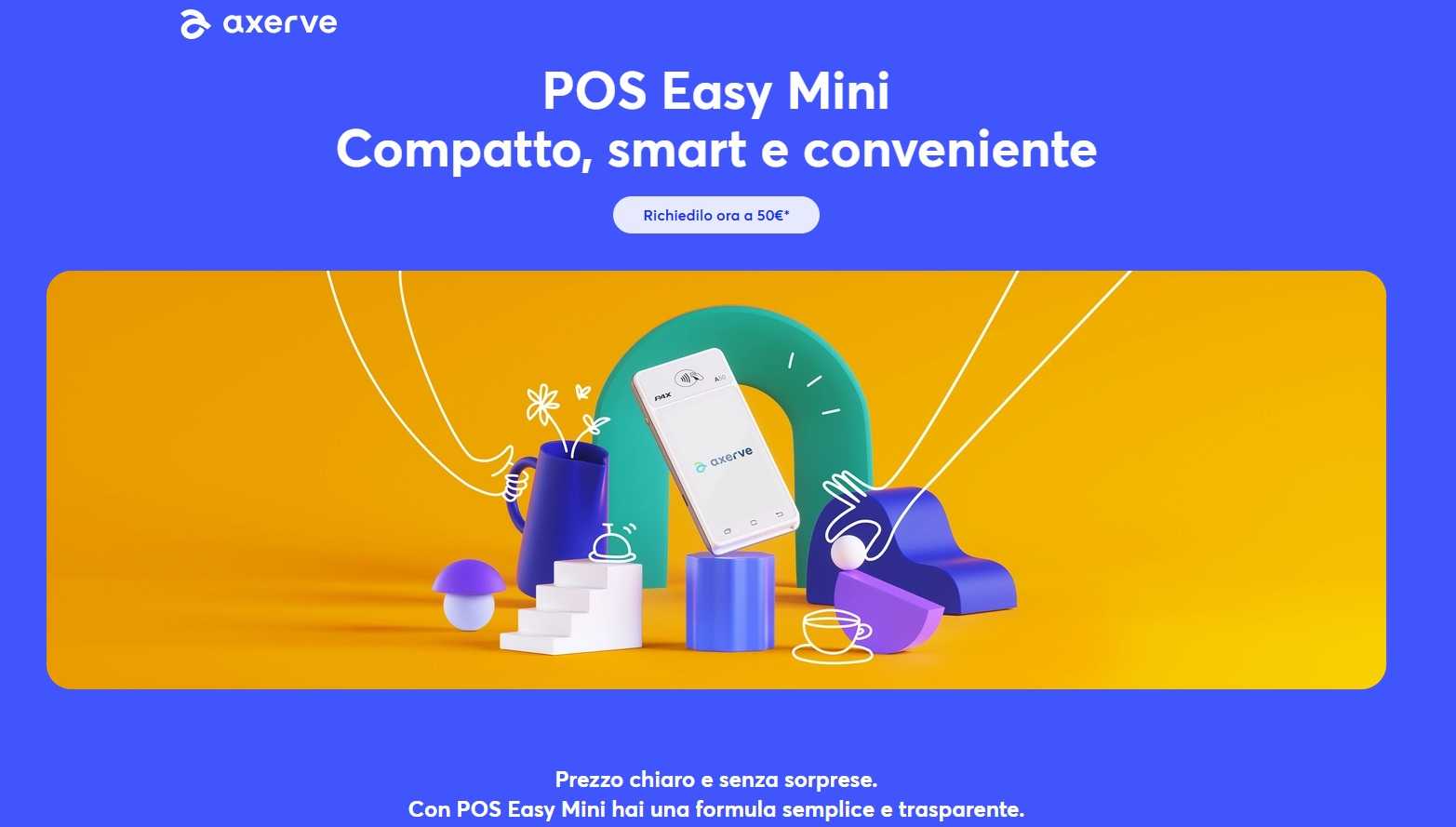 Axerve POS Easy Mini: la promo a 50 € è stata prorogata fino al 28 novembre