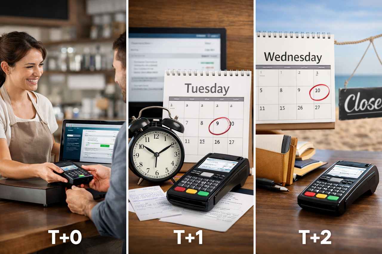 Tempi di accredito POS: T+0, T+1, T+2 spiegati con esempi pratici