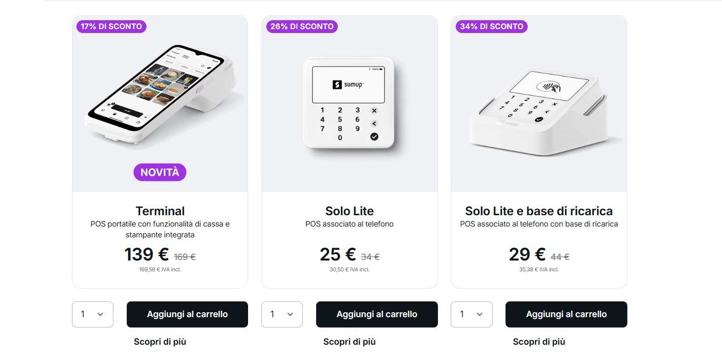 Promo SumUp gennaio febbraio 2026