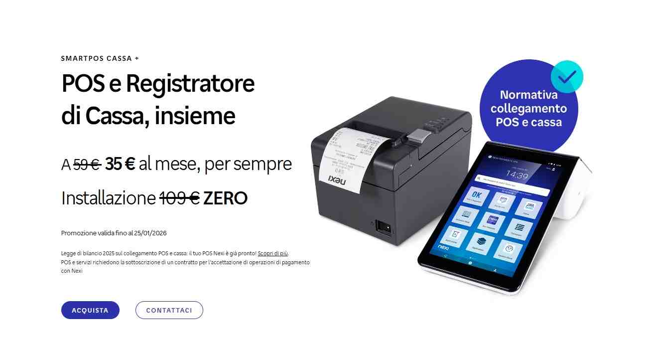 promozioni nexi pos