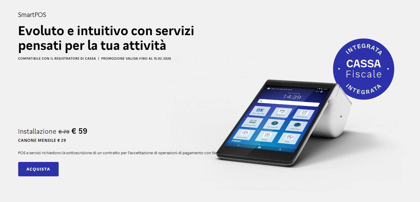 offerte nexi smartpos febbraio 2026